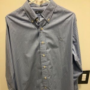 Southern Marsh checked dress shirt. Sky blue